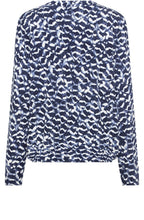 Ink Blue V Neck Clara Top