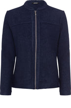 Ink Blue Wool Blend Jacket