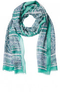 Jasmine Green Patterned Scarf