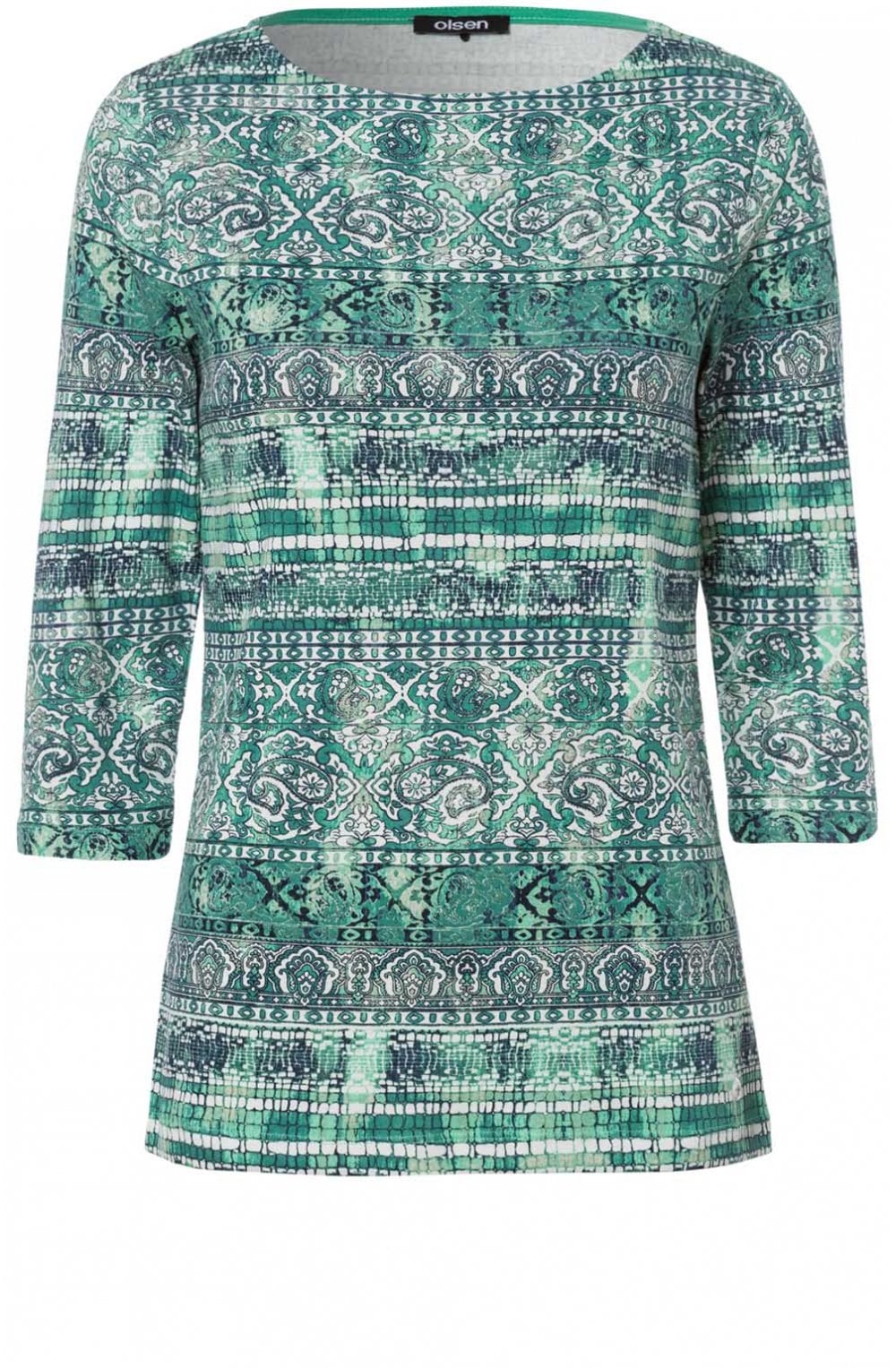 Jasmine Green Patterned Top