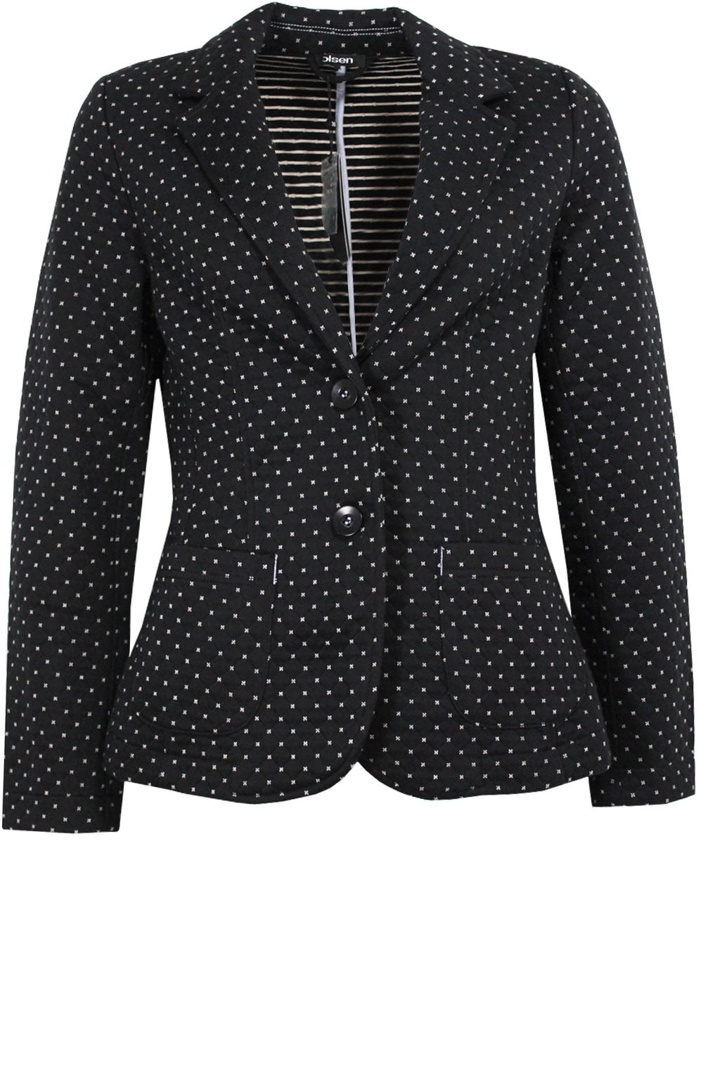 Jersey Quilted Tailored Jacket
