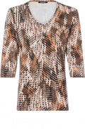 Jersey Tan Patterned Top