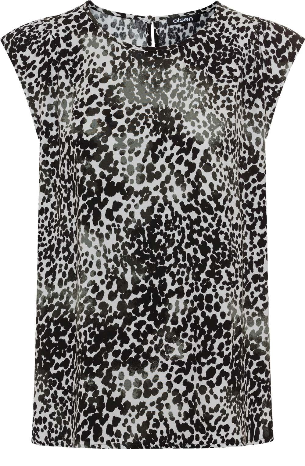 Jungle Khaki Animal Print Blouse