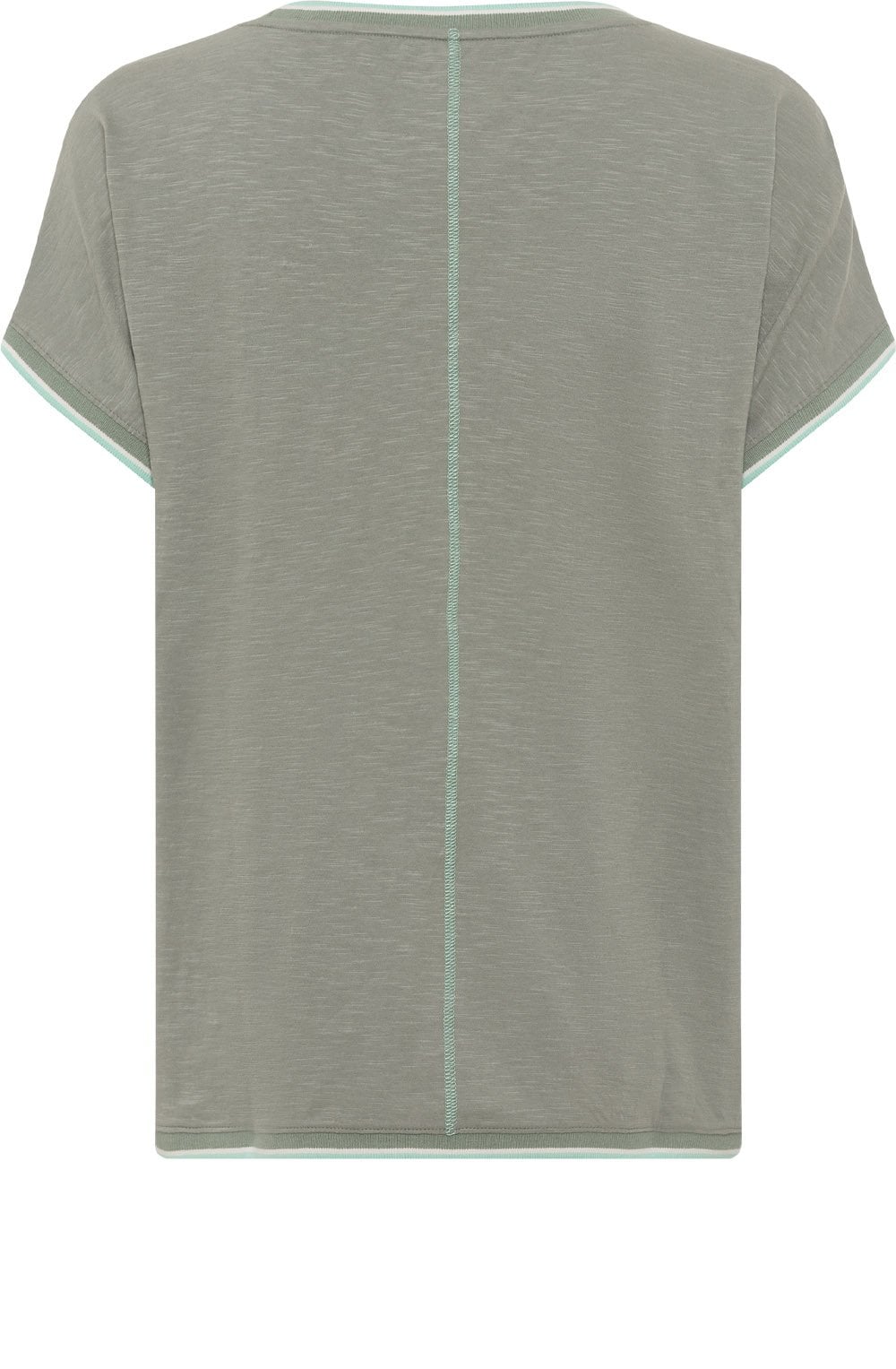 Jungle Khaki Leaf Print Relaxed Cosima T Shirt