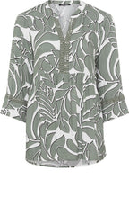 Jungle Khaki Leaf Print Tunic