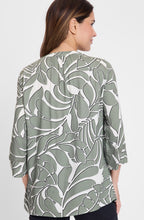 Jungle Khaki Leaf Print Tunic