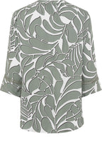 Jungle Khaki Leaf Print Tunic