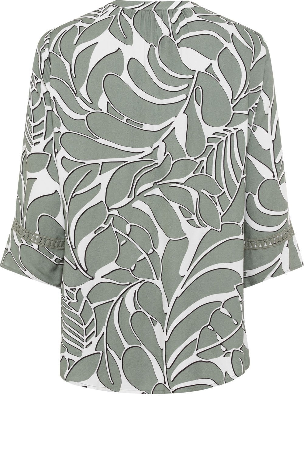 Jungle Khaki Leaf Print Tunic
