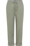 Jungle Khaki Linen Lisa Trousers