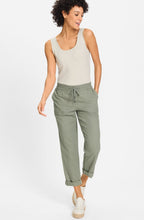 Jungle Khaki Linen Lisa Trousers