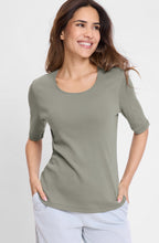 Jungle Khaki Round Neck Edda T Shirt