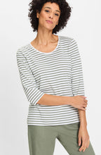 Jungle Khaki Striped Hannah Top