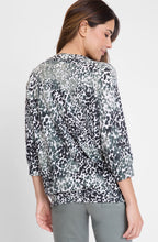 Jungle Khaki V Neck Clara Top