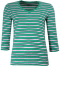 Kelly Green Striped Top