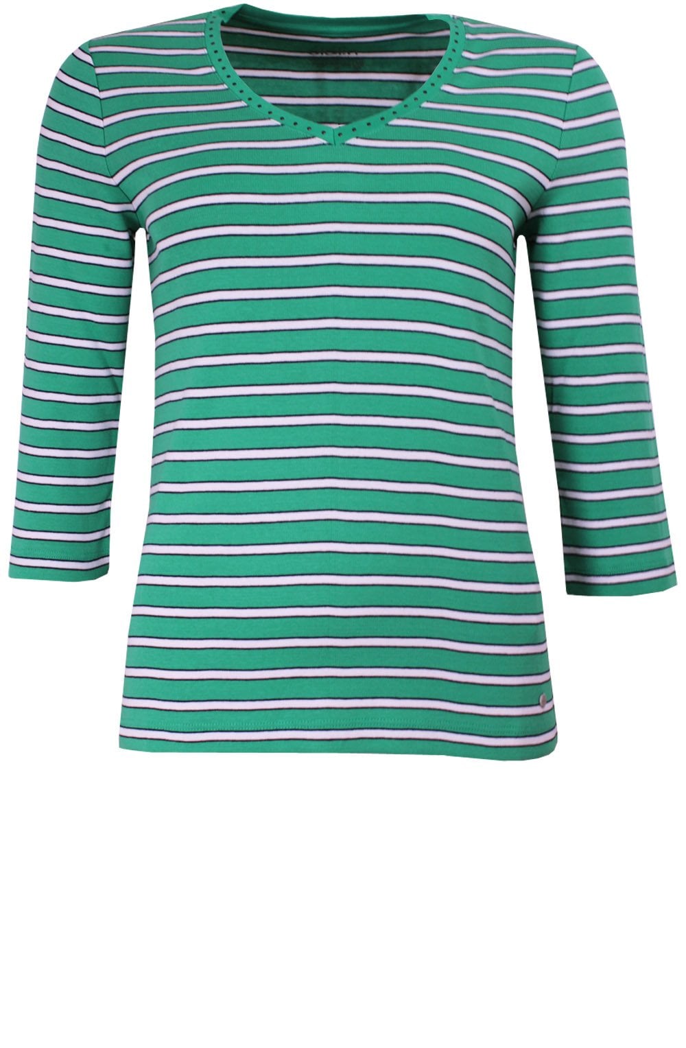 Kelly Green Striped Top