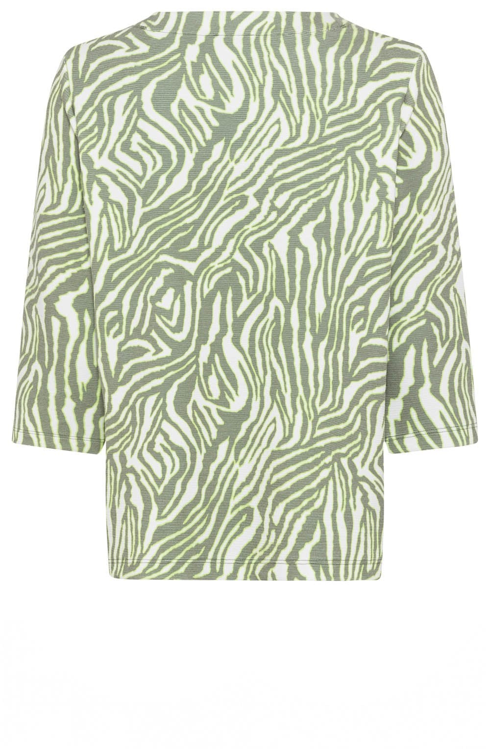 Khaki and Lime Animal Print Henny Sweatshirt
