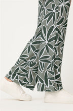 Khaki Floral Print Cropped Anna Trousers
