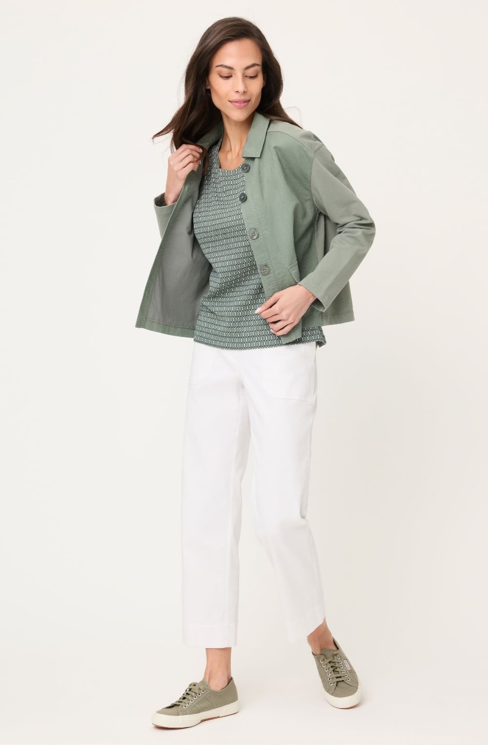 Khaki Graphic Print Edda T-Shirt