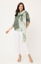 Khaki Linen and Cotton Blend Jacket