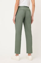 Khaki Linen Mix Lisa 7/8th length Trousers