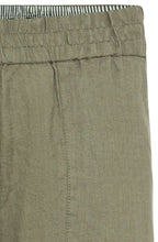 Khaki Linen Wide Leg Anna Trousers