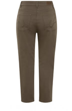 Khaki Mona Slim Leg Cropped Jeans