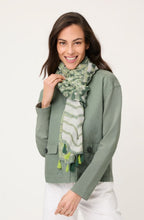Khaki Neo Safari Tasselled scarf
