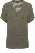 Khaki Open Knit Chloe Jumper