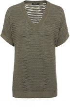 Khaki Open Knit Chloe Jumper
