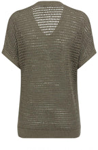 Khaki Open Knit Chloe Jumper