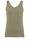 Khaki Reversible Vest Top