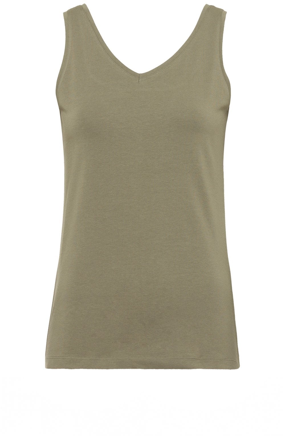 Khaki Reversible Vest Top
