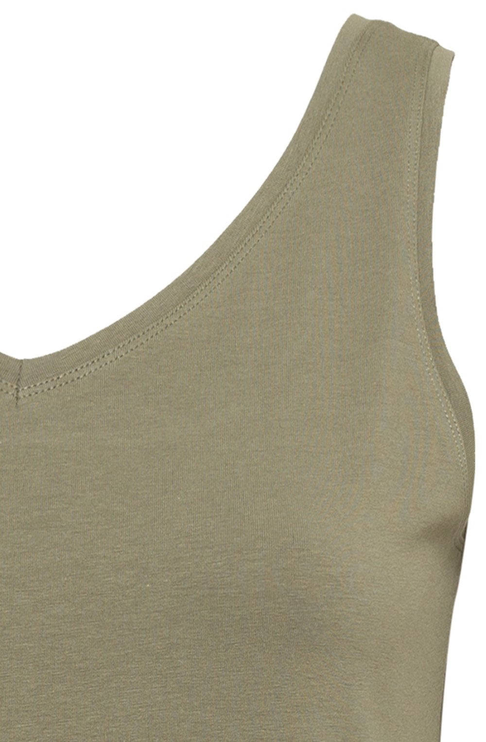Khaki Reversible Vest Top