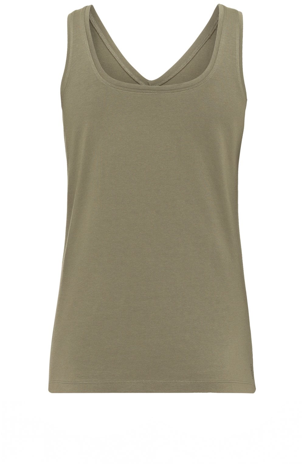 Khaki Reversible Vest Top