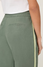 Khaki Statement Stripe Linen Mix Anna Trousers
