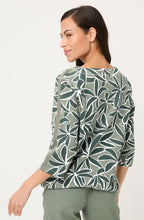 Khaki Weighted Jersey Relaxed Clara Top