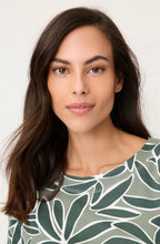 Khaki Weighted Jersey Relaxed Clara Top