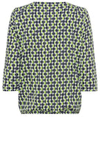 Kiwi and Navy Relaxed Clara Top