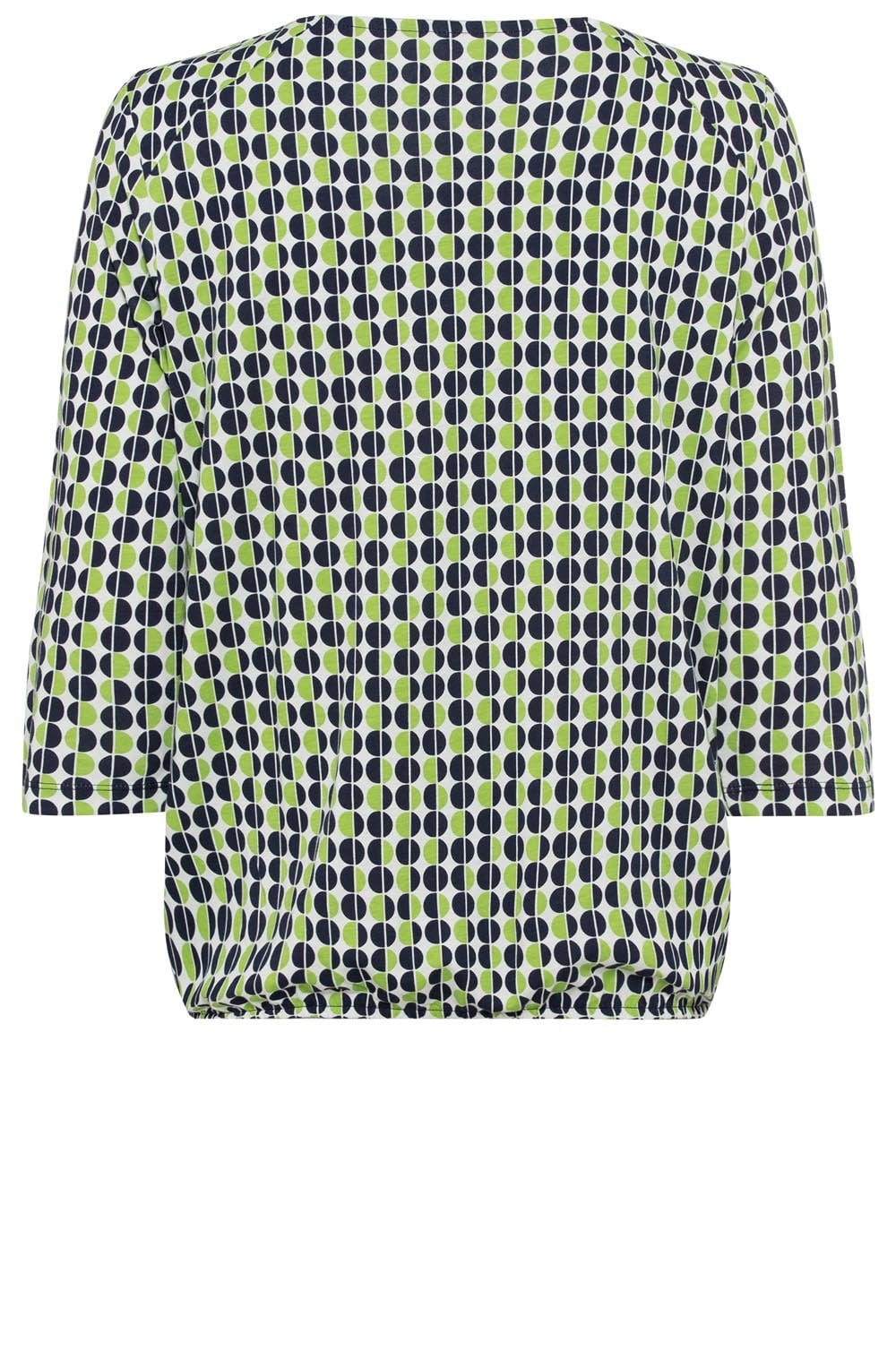 Kiwi and Navy Relaxed Clara Top