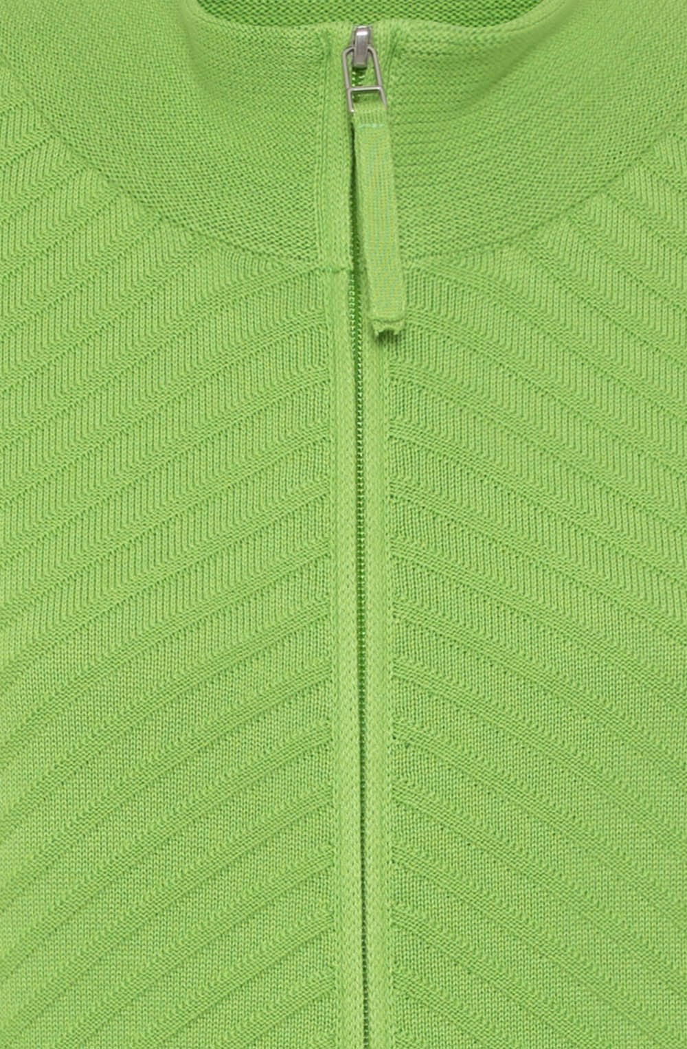 Kiwi Diagonal Ribbed Cardigan