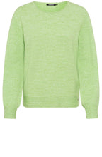 Kiwi Melange Delicate balloon Sleeve Jumper