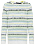 Kiwi Melange Horizontal Stripes Henny Jumper