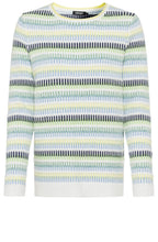 Kiwi Melange Horizontal Stripes Henny Jumper