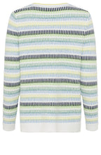 Kiwi Melange Horizontal Stripes Henny Jumper