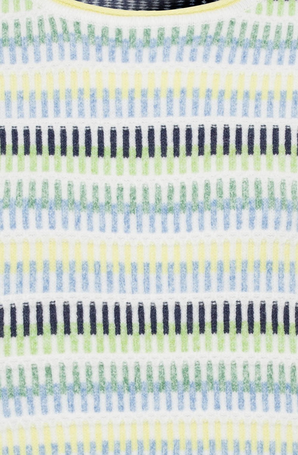 Kiwi Melange Horizontal Stripes Henny Jumper