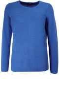 Lake Blue Ribbed Knit Jumper