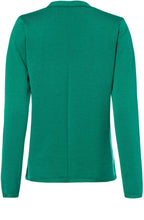 Lake Green Ribbed Knit Cardigan