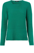 Lake Green Ribbed Knit Jumper
