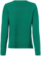 Lake Green Ribbed Knit Jumper