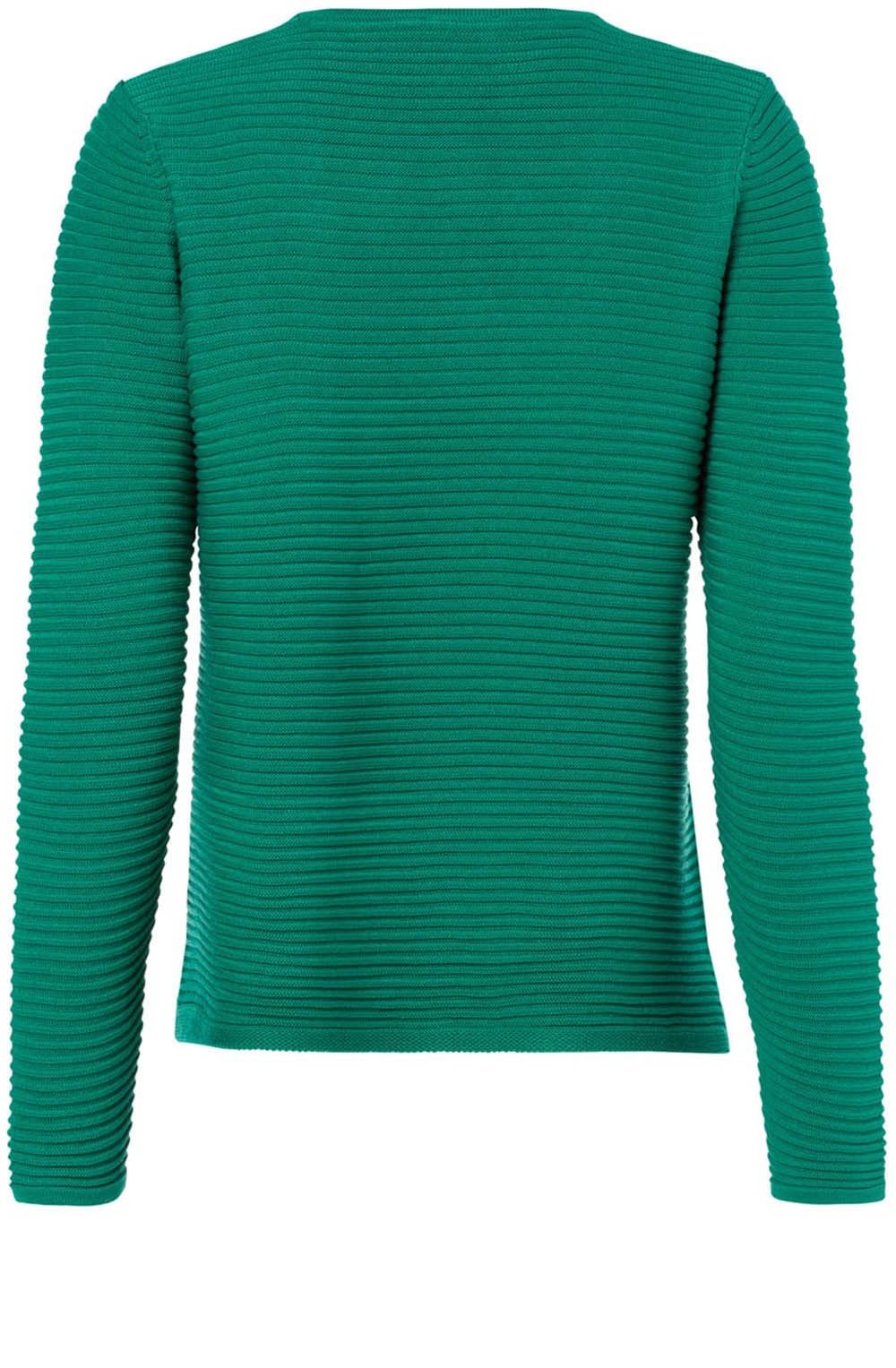 Lake Green Ribbed Knit Jumper
